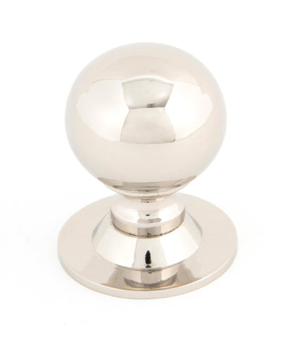 From The Anvil's Polished Nickel Ball Cabinet Knob