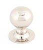 From The Anvil's Polished Nickel Ball Cabinet Knob
