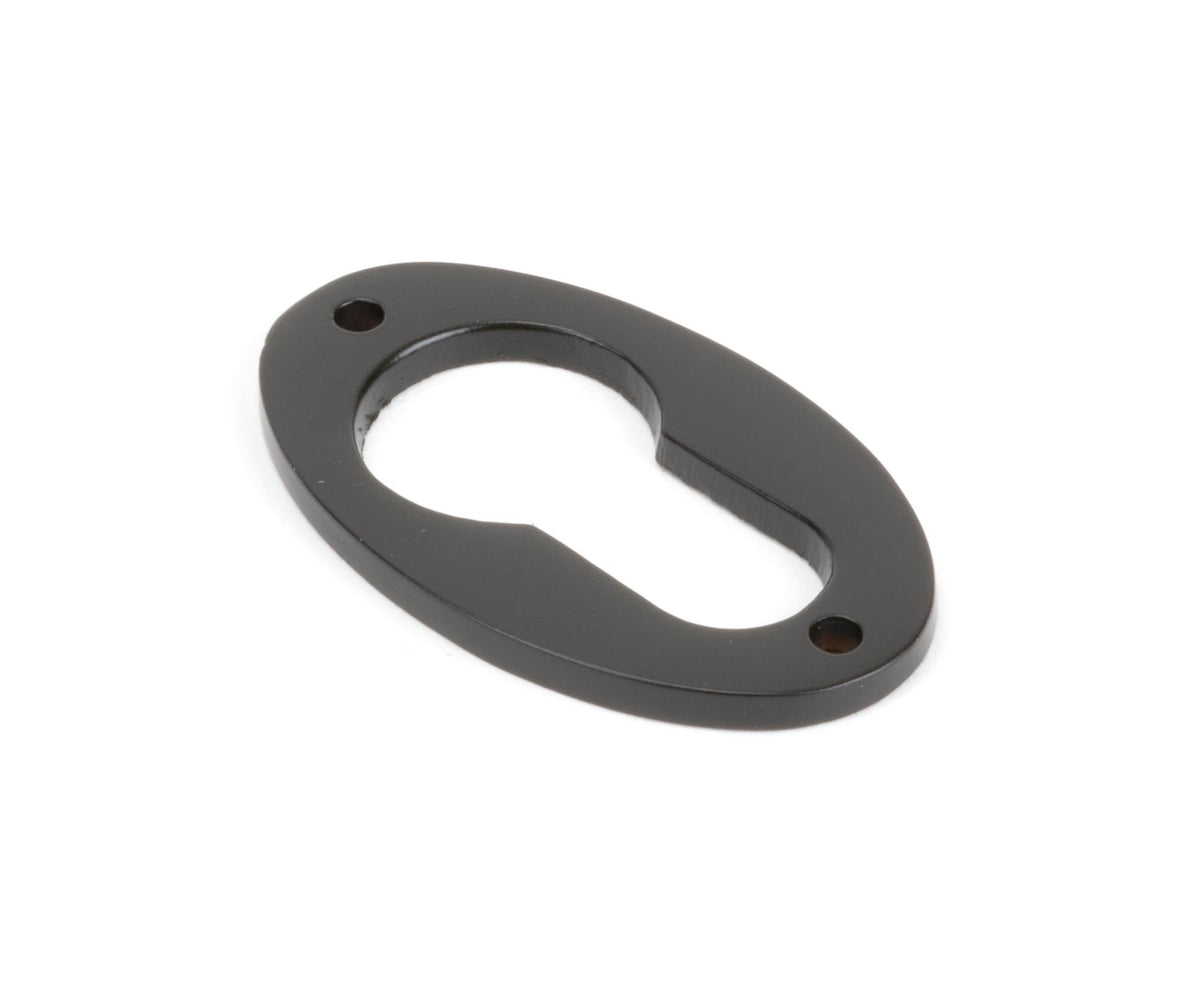 From The Anvil's Aged Bronze Oval Euro Escutcheon