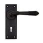 From The Anvil's Aged Bronze Reeded Lever Lock Set