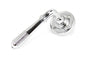 From The Anvil's Polished Chrome Reeded Lever on Rose Set