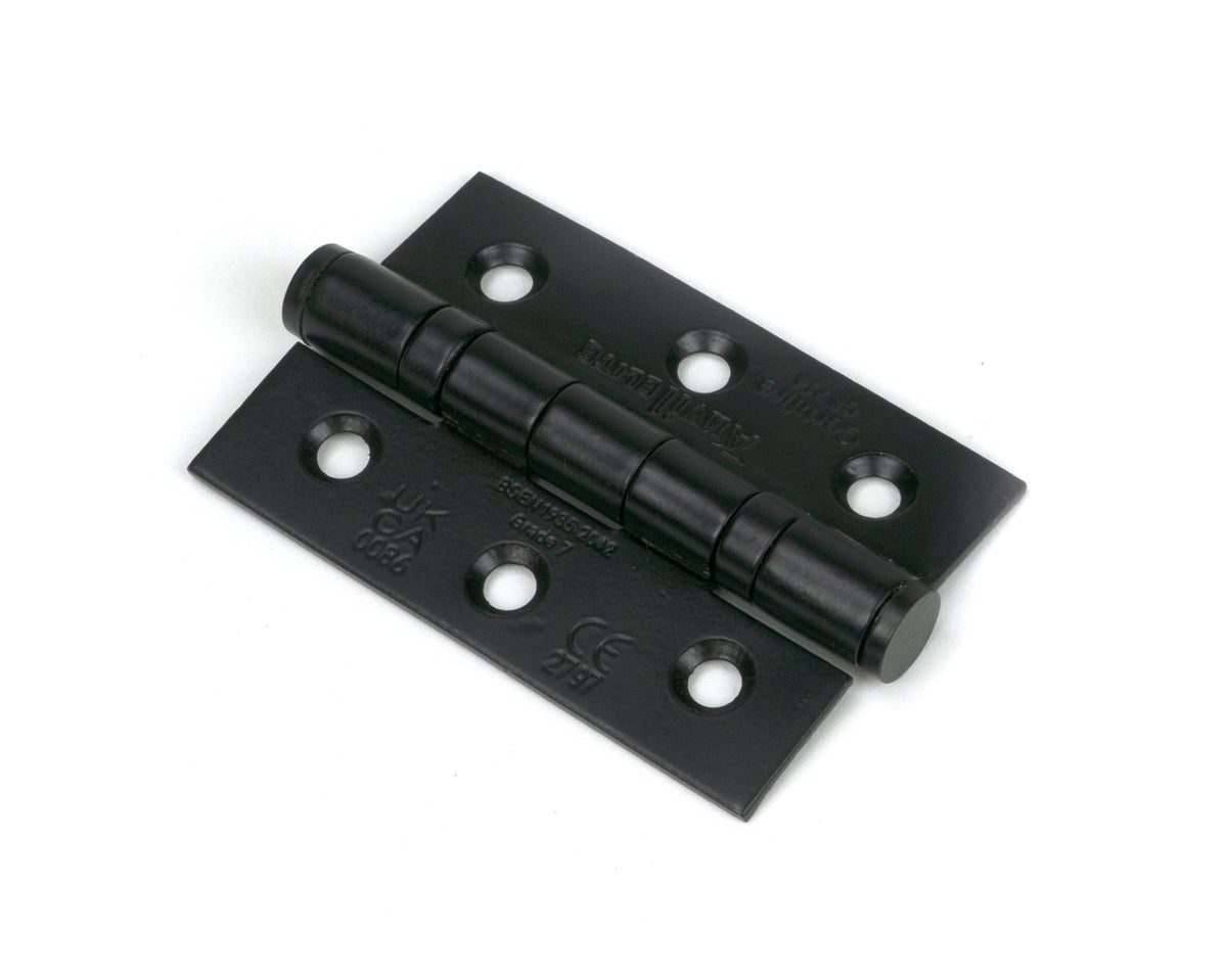 From The Anvil's Black Ball Bearing Butt Hinge (pair) SS