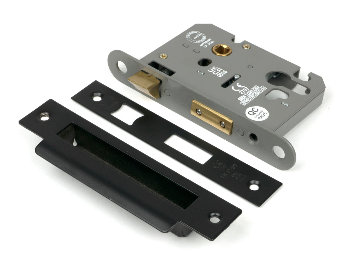 From The Anvil's Black Euro Profile Sash Lock