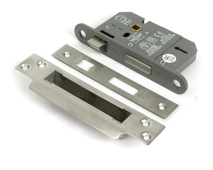 From The Anvil's Satin Stainless Steel 5 Lever BS Sash Lock