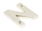 From The Anvil's Polished Nickel Polished Nickel Letter