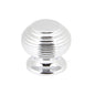 From The Anvil's Polished Chrome Beehive Cabinet Knob