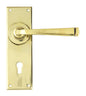 From The Anvil's Aged Brass Avon Lever Lock Set