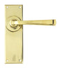 From The Anvil's Aged Brass Avon Lever Latch Set
