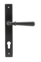 From The Anvil's Aged Bronze Newbury Slimline Lever Espag. Lock Set