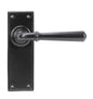From The Anvil's Aged Bronze Newbury Lever Latch Set