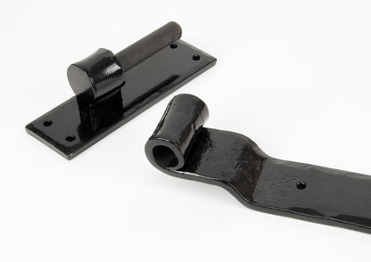 Hook & Band Hinge - Cranked (pair) by From The Anvil