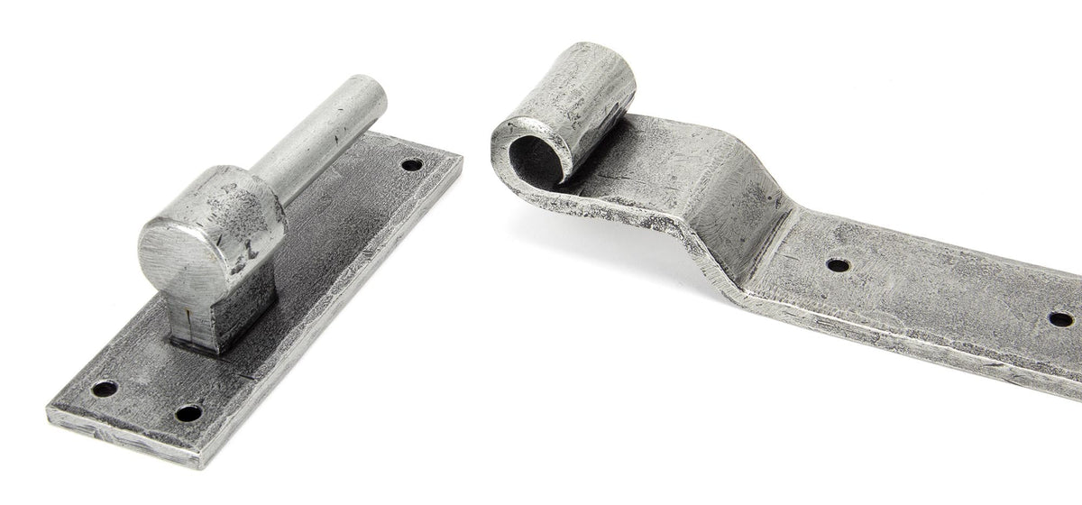 Hook & Band Hinge - Cranked (pair) by From The Anvil