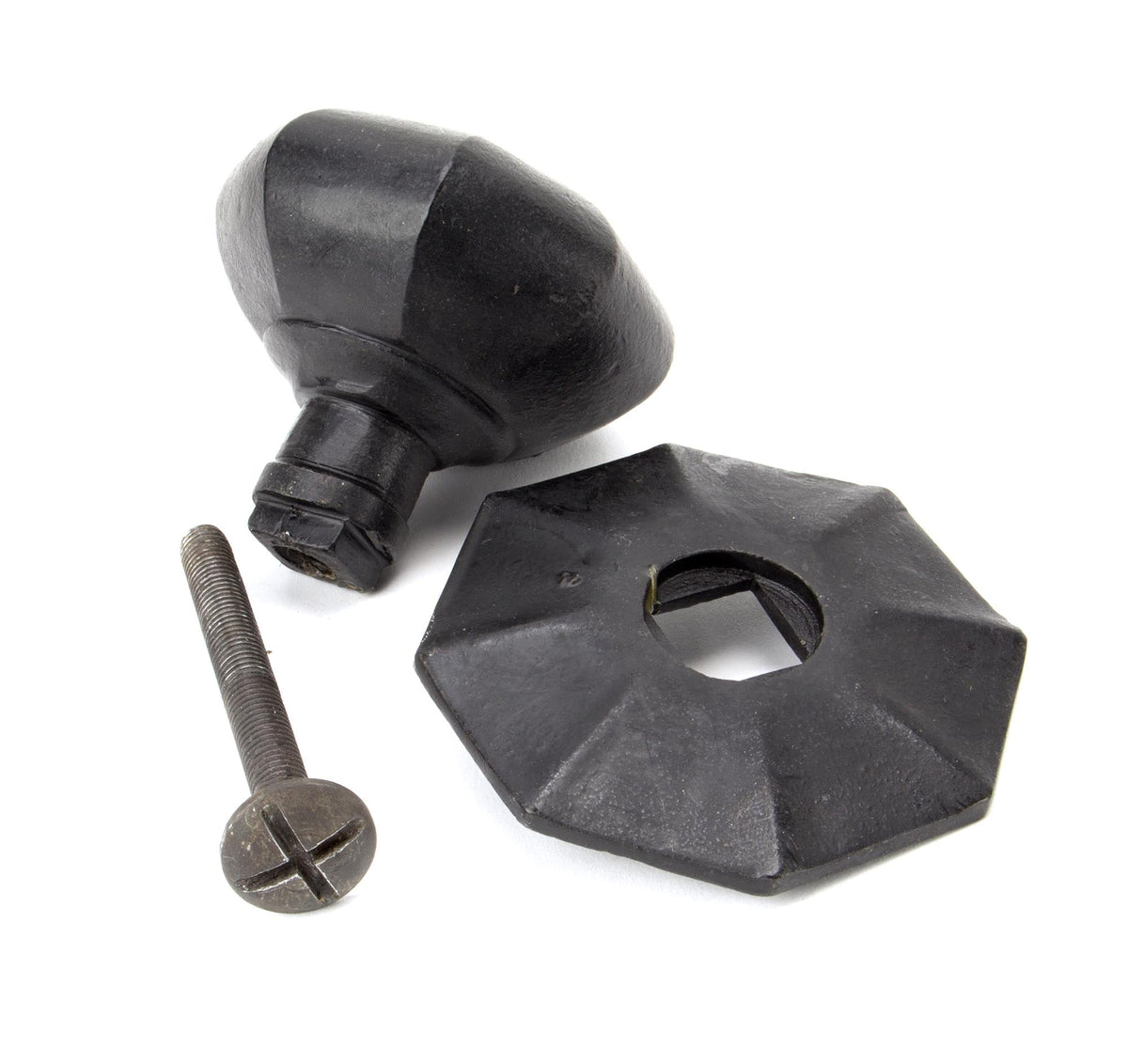 Octagonal Centre Door Knob by From The Anvil