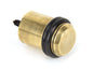 From The Anvil's Aged Brass Floor Mounted Door Stop