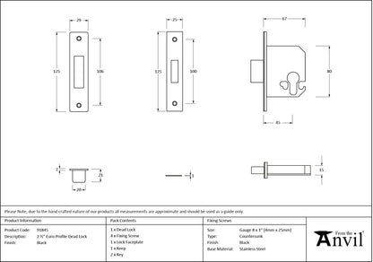 Euro Profile Deadlock by From The Anvil