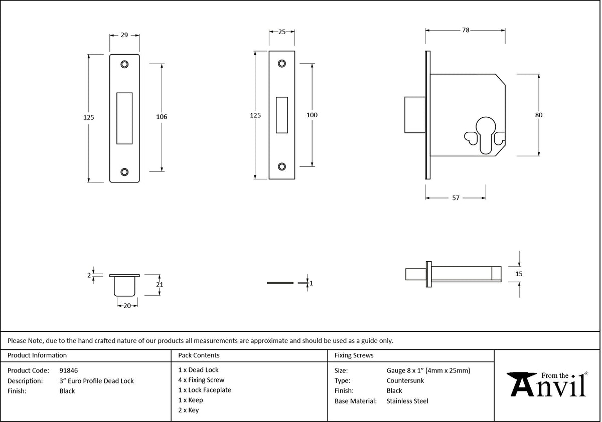 Euro Profile Deadlock by From The Anvil