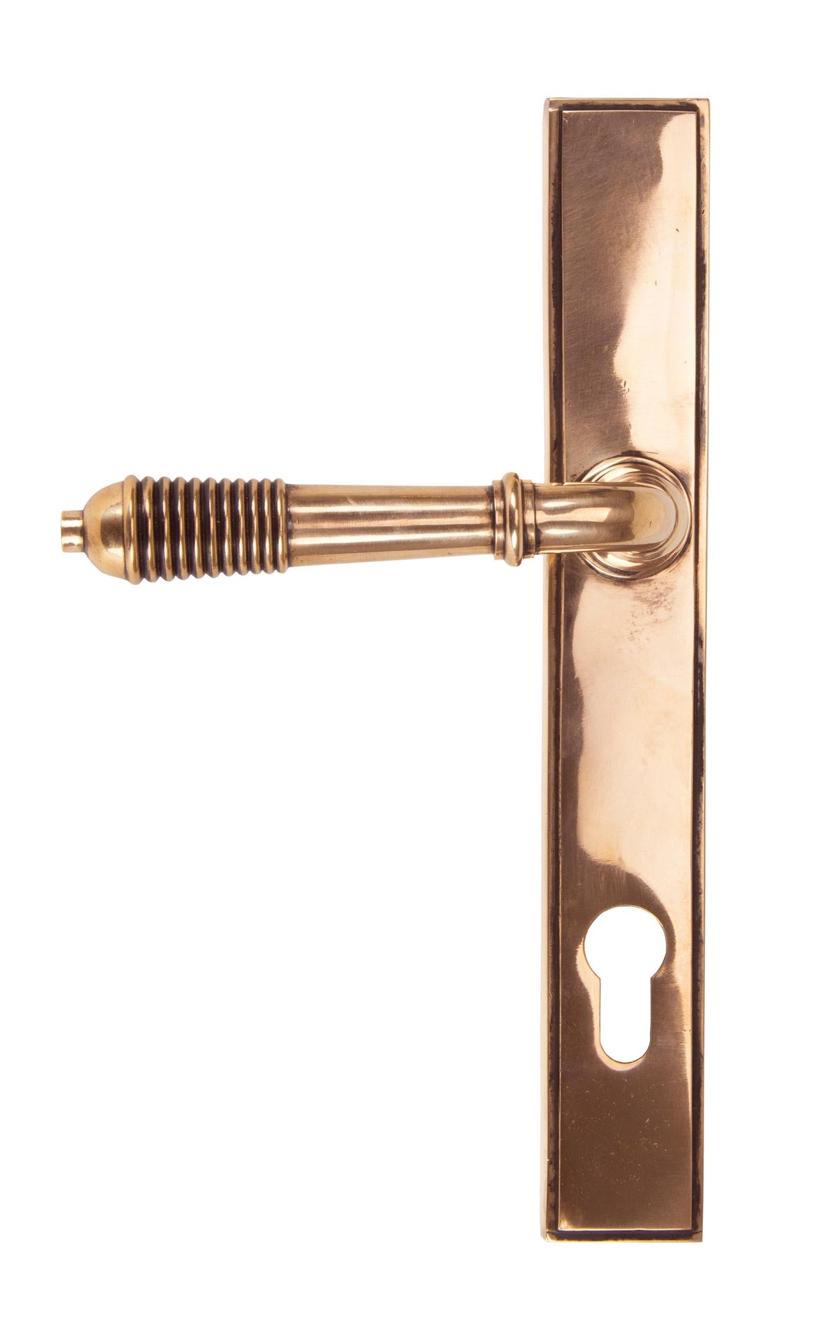 Reeded Slimline Lever Espag. Lock Set by From The Anvil