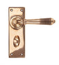 From The Anvil's Polished Bronze Reeded Lever Bathroom Set