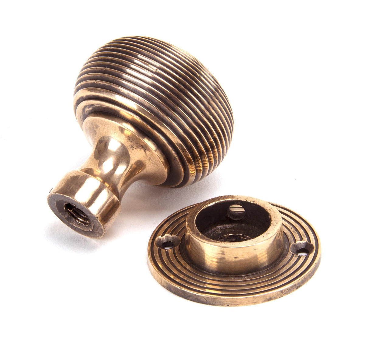 Heavy Beehive Mortice/Rim Knob Set by From The Anvil