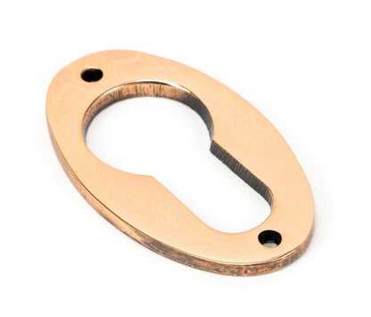 From The Anvil's Polished Bronze Oval Euro Escutcheon