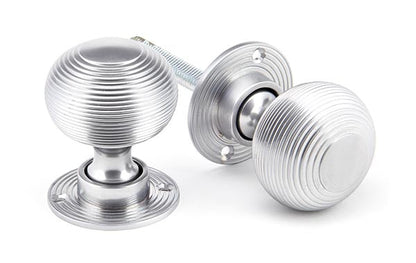From The Anvil, Heavy Beehive Mortice/Rim Knob Set, Door Knobs, Mortice Knobs