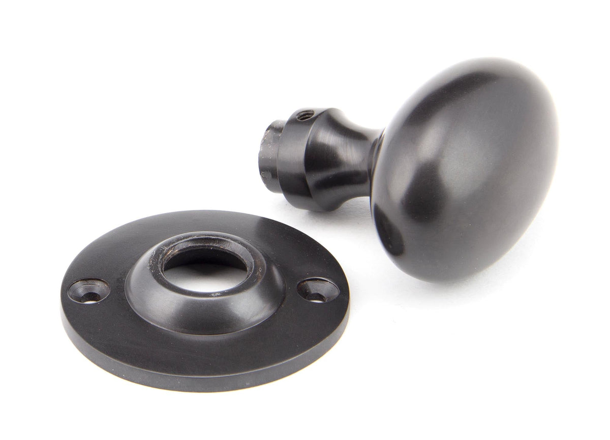 Oval Mortice/Rim Knob Set by From The Anvil
