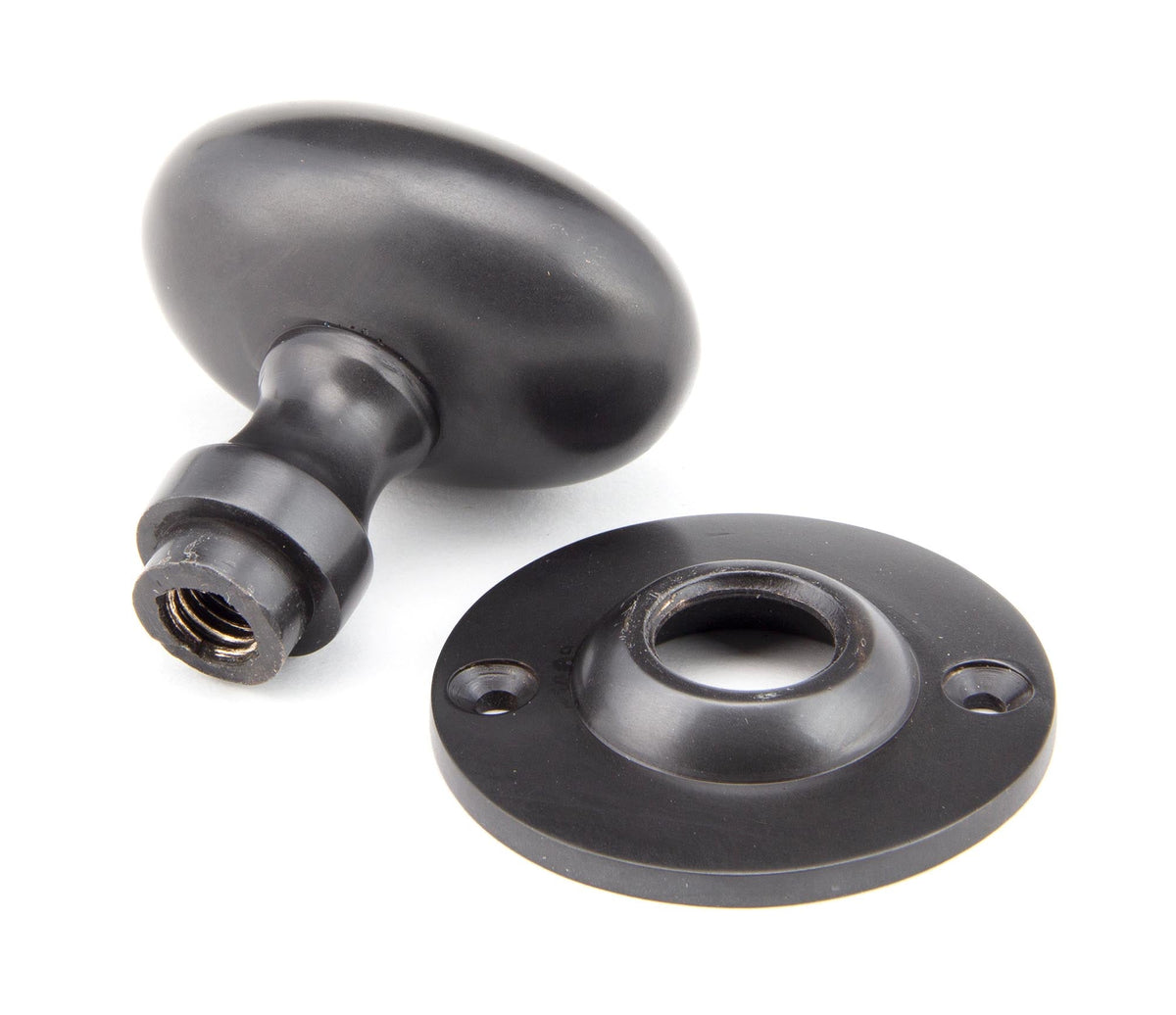 Oval Mortice/Rim Knob Set by From The Anvil