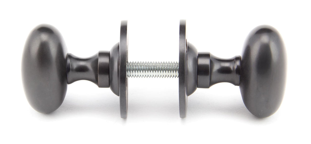 Oval Mortice/Rim Knob Set by From The Anvil