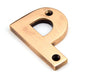 From The Anvil's Polished Bronze Polished Bronze Letter