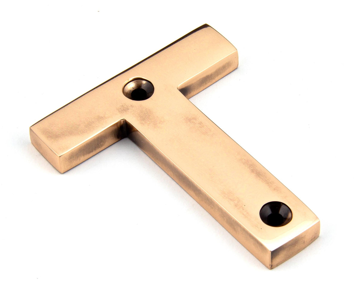 From The Anvil's Polished Bronze Polished Bronze Letter