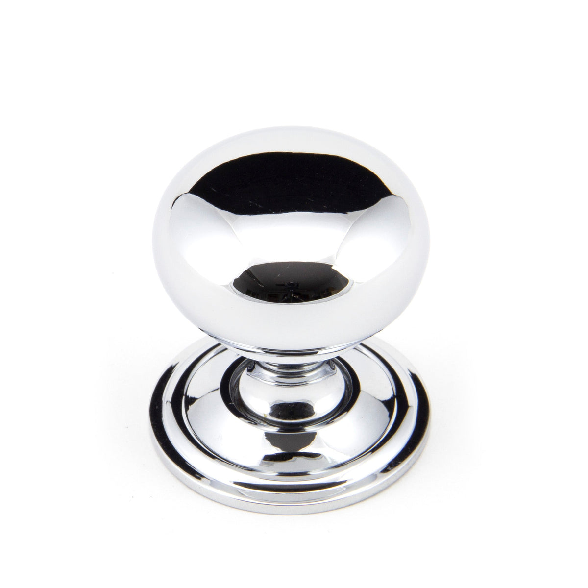 From The Anvil's Polished Chrome Mushroom Cabinet Knob