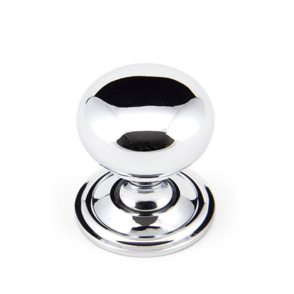 From The Anvil's Polished Chrome Mushroom Cabinet Knob