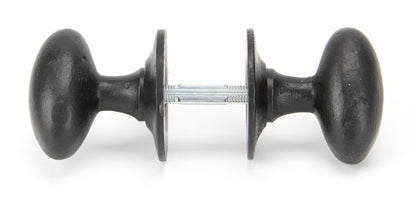 Oval Mortice/Rim Knob Set by From The Anvil
