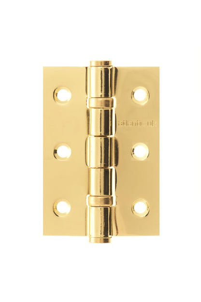 Atlantic Ball Bearing Hinges - Polished Brass - 3" x 2" x 2mm