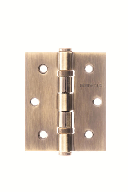 Atlantic Ball Bearing Hinges - Antique Brass - 3" x 2.5" x 2.5mm
