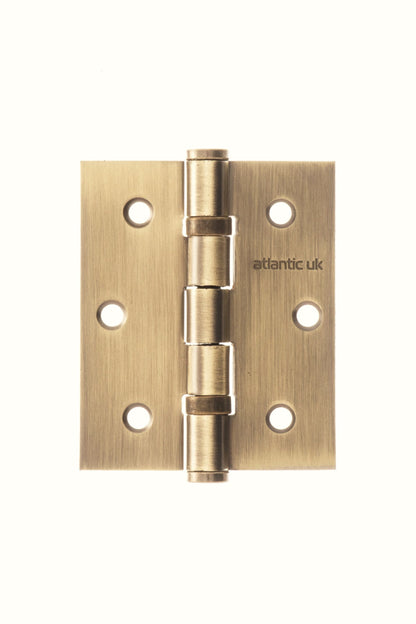 Atlantic Ball Bearing Hinges - Matt Antique Brass - 3" x 2.5" x 2.5mm