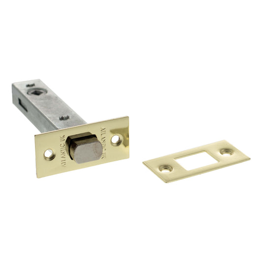 Atlantic Tubular Deadbolt - Polished Brass - 4"