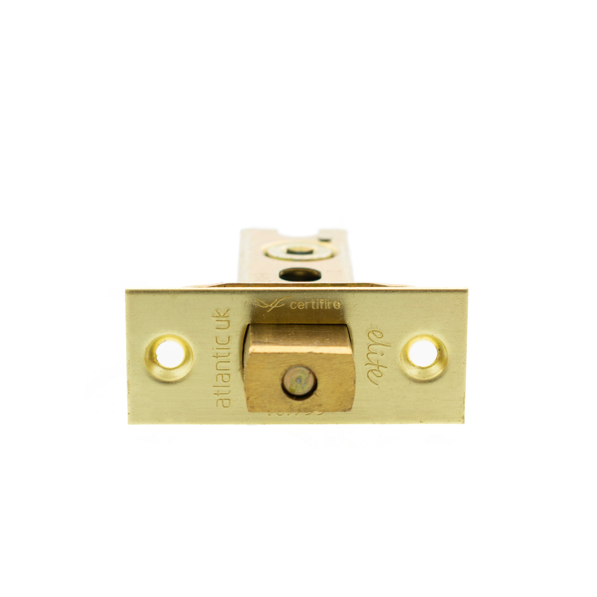 Atlantic Fire-Rated CE Marked Bolt Through Tubular Deadbolt - Satin Brass - 2.5"
