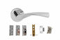 Atlantic Aqua Door Pack Bundle (3" Latch + 3"x2" Hingesx3) - Polished Chrome