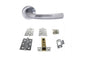 Atlantic Nevada Door Pack Bundle (3" Latch, 3"x2" Hingesx3) - Satin Chrome