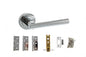 Atlantic Nebraska Door Pack Bundle (2.5" Latch, 3"x2" Hingesx3) - Polished Chrome