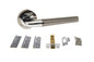 Atlantic Tennessee Door Pack Bundle (2.5" Latch, 3"x2" Hingesx3) - Black Nickel/Polished Chrome
