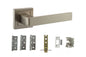 Atlantic Montana Door Pack Bundle (2.5" Latch, 3"x2" Hingesx3) - Satin Nickel