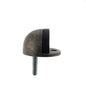Atlantic Half-Moon Premium Floor Mounted Door Stop - Distressed Silver - Default