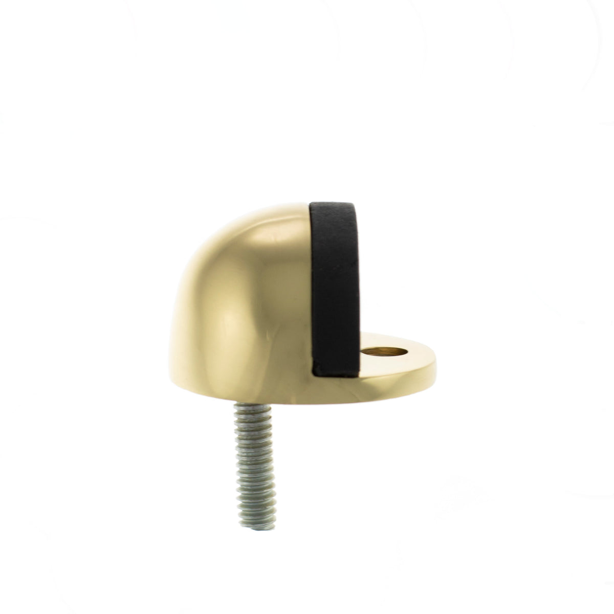 Atlantic Half-Moon Premium Floor Mounted Door Stop - Polished Brass - Default