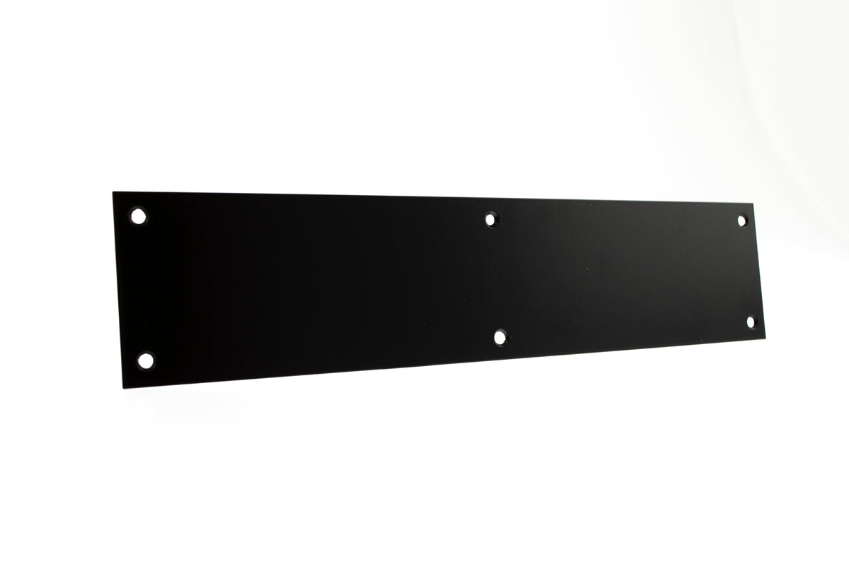 Atlantic Finger Plate Pre drilled with screws - Matt Black - 300mm x 75mm
