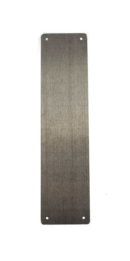 Atlantic Finger Plate Pre drilled with screws - Satin Stainless Steel - 300mm x 75mm