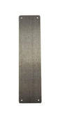 Atlantic Finger Plate Pre drilled with screws - Satin Stainless Steel - 300mm x 75mm