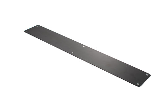 Atlantic Finger Plate Radius Corner Pre drilled with screws 1200mm x 150mm - Matt Black