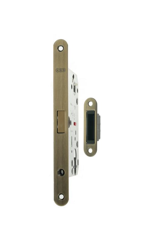 AGB Polaris 2XT Magnetic Euro Profile Sashlock - Antique Brass - 50mm backset